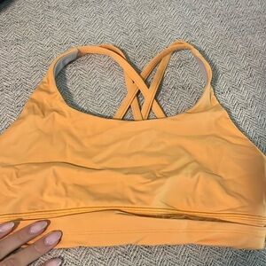 Lululemon orange sports bra